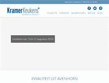 Tablet Screenshot of kramerkeukens.nl